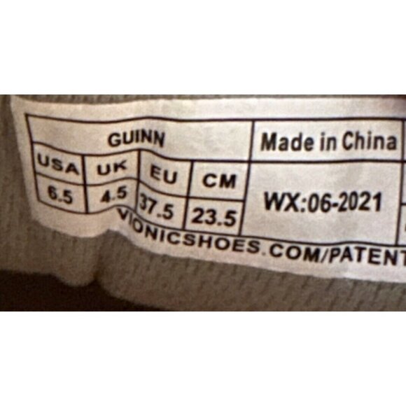 Vionic Guinn Waterproof Walking Sneaker Womens 6.5 Sage Ripstop Arch Support New - Picture 8 of 8